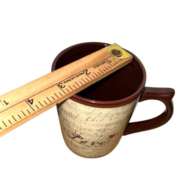 Vintage Dayspring Love Themed Ceramic Coffee Mug Inspirational Scripture Design - Picture 6 of 6